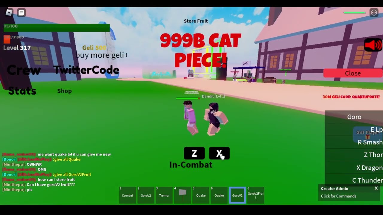 cat piece codes